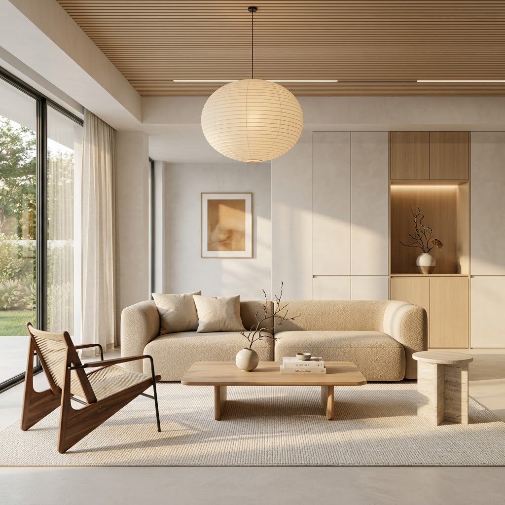 Смешение стилей в 2026: japandi + минимализм + «тёплый» модерн — как сделать интерьер цельным мебелью