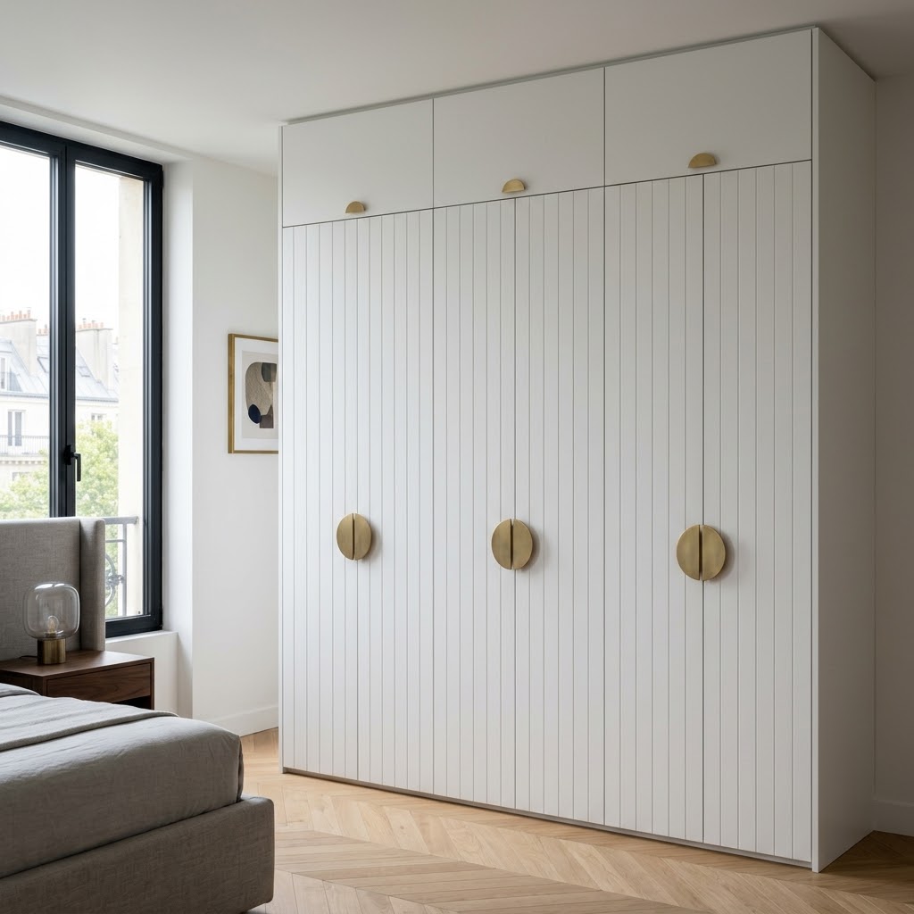 Вместительный белый шкаф Омега с антресолью