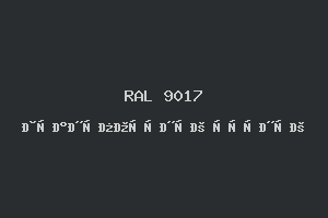 Транспортный чёрный (RAL 9017)